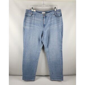 J. Jill Jeans Womens 14 Blue Relaxed Leg Boyfriend Jean Santa Moni (36x30) NWT